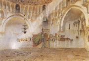 Carl Haag The Mosque of the Howling Dervishes, near Case el Ali, Cairo. Spain oil painting artist